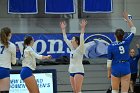 VB vs USCGA  Wheaton College Women's Volleyball vs U.S. Coast Guard Academy. - Photo by Keith Nordstrom : Wheaton, Volleyball